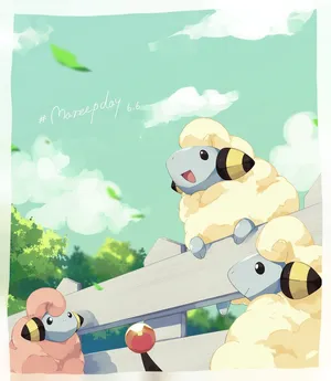 Mareep Day Artwork Wallpaper