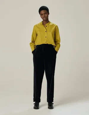 Margaret Howell Mustard Yellow Blouse Wallpaper