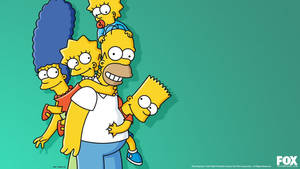 Marge Simpson With Family Wallpaper