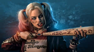 Margot Robbie In Full Harley Quinn Regalia Wallpaper