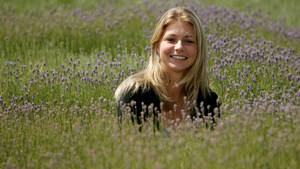 Maria Kirilenko Flower Field Wallpaper