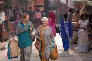 Marigold Hotel Strolling Through Jaipur Wallpaper