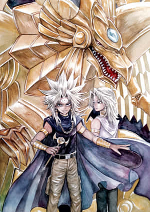 Marik Ishtar Strikes A Menacing Pose In This High-resolution Wallpaper. Wallpaper