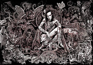 Marilyn Manson Demonic Metal Art Wallpaper