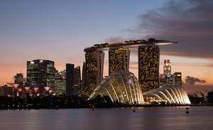 Marina Bay Sands Sunset Wallpaper