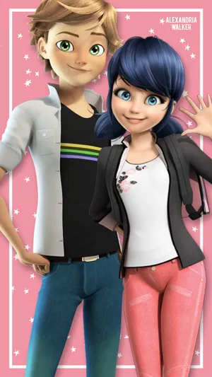 Marinette And Adrien, Stars Of The Hit Series 