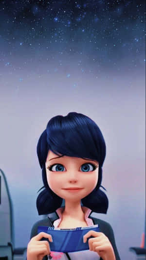 Marinette Starry Night Smile Wallpaper