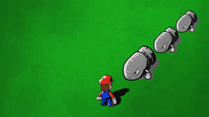 Mario Dodging Bullet Bills Wallpaper