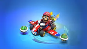 Mario Kart Blue Shell Attack Wallpaper