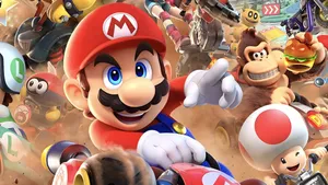Mario Kart Characters Racing Wallpaper