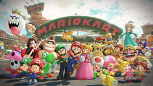Mario Kart Characters United Wallpaper