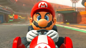 Mario Kart Mario Racing Wallpaper