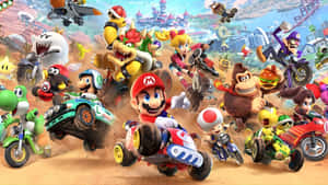 Mario Kart World Characters Wallpaper
