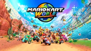 Mario Kart World Launch Wallpaper