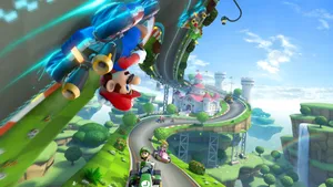 Mario Kart World Racing Wallpaper