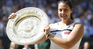 Marion Bartoli Wimbledon Ladies Single Trophy Wallpaper