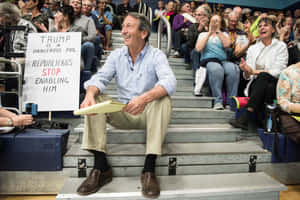 Mark Sanford On Stairs Wallpaper