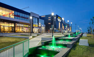 Markham Shopping Complex Dusk View Wallpaper