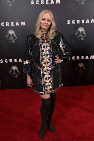 Marley Shelton At At Scream Premiere 2022 Wallpaper