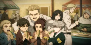 Marleyan Warriors Enjoying Food Wallpaper