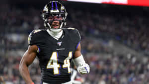 Marlon Humphrey Baltimore Ravens Game Action Wallpaper