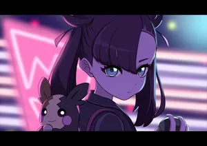 Marnie With Morpeko Wallpaper