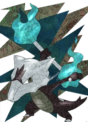 Marowak Abstract Art Wallpaper