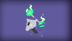 Marowak Minimalist Art Wallpaper