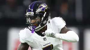 Marquise Brown Baltimore Ravens Game Action Wallpaper