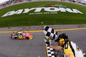 Marshal Waving A Checkered Flag Wallpaper