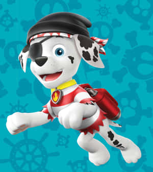 Marshall Pirate Outfit Paw Patrol Wallpaper