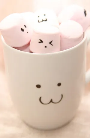 Marshmallow Cute Wallpaper Phone Wallpaper