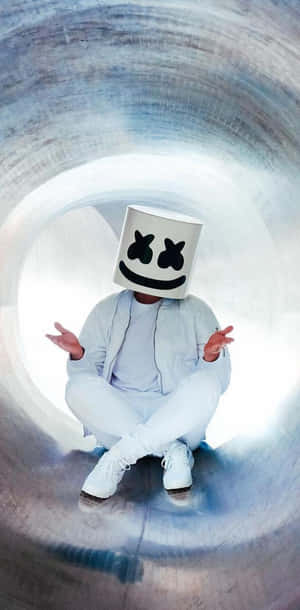 Marshmello On A Mellow White Hole Wallpaper