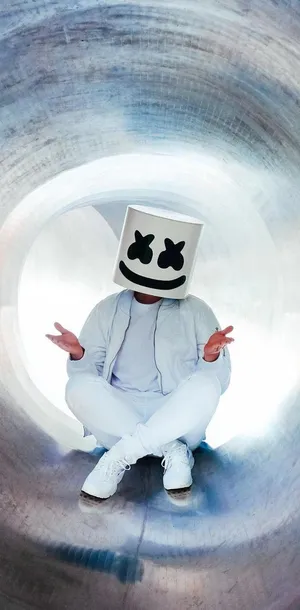 Marshmello On A Mellow White Hole Wallpaper