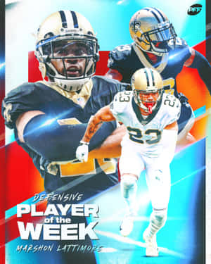 Marshon Lattimore Defensive Player Of The Week Wallpaper