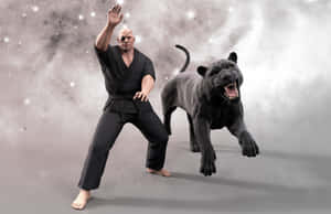 Martial_ Artist_and_ Black_ Panther Wallpaper