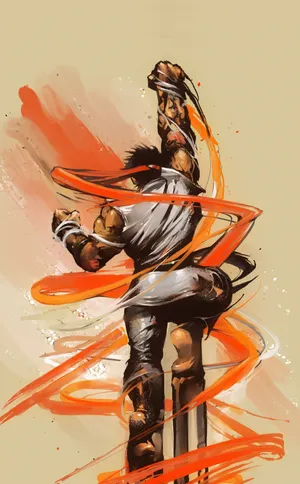 Martial_ Artist_ Energy_ Strike Wallpaper