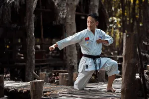 Martial Arts Students In Uniform Wallpaper