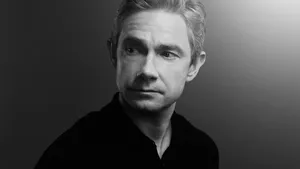 Martin Freeman Black And White Wallpaper