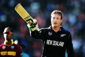 Martin Guptill New Zealand Jersey Wallpaper