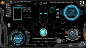 Marvel At The Powerful Ai Of Iron Man's Jarvis On Your Desktop Wallpaper