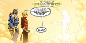 Marvel Characters Discussing Power Wallpaper