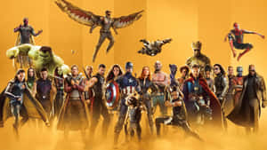 Marvel Cinematic Universe Heroes Ensemble Wallpaper