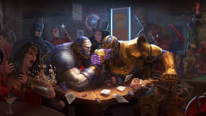 Marvel_ D C_ Arm_ Wrestling_ Showdown Wallpaper