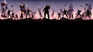 Marvel Desktop Silhouette Wallpaper