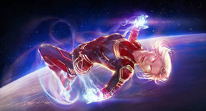 Marvel Hero Carol Danvers Inspires The Next Generation Of Computer Scientists Wallpaper