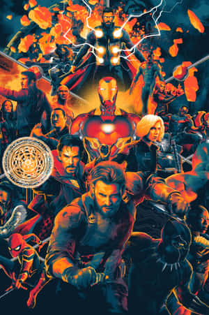 Marvel Heroes Assemble Artwork Wallpaper