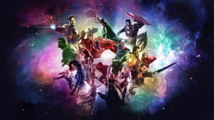 Marvel Heroes Cosmic Backdrop Wallpaper