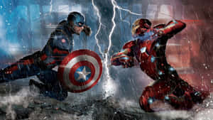 Marvel Heroes Live Up To Their Namesake In This Classic Scene From A Marvel Movie. Wallpaper