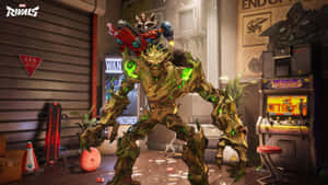 Marvel Rivals Groot Character Spotlight Wallpaper